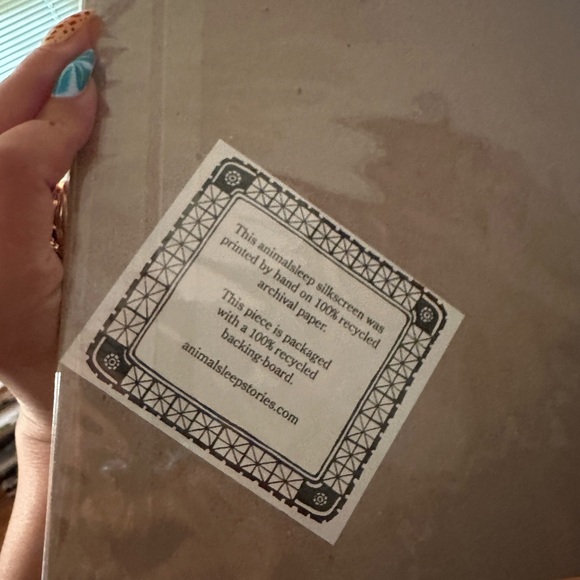 aquarius astrology silkscreen horoscope art NWT - Picture 5 of 5